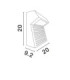 Moris Outdoor Wall Down Lamp Grey LED 8W 418lm 3000K IP65-7
