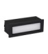 Echo Outdoor Recessed Wall Lamp Sandy Black LED 6W 370lm IP54 3000K-1