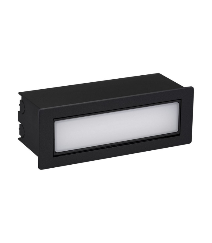 Echo Outdoor Recessed Wall Lamp Sandy Black LED 6W 370lm IP54 3000K-1