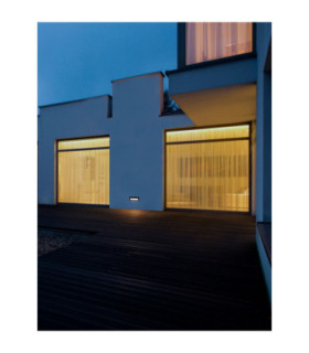 Echo Outdoor Recessed Wall Lamp Sandy Black LED 6W 370lm IP54 3000K-2