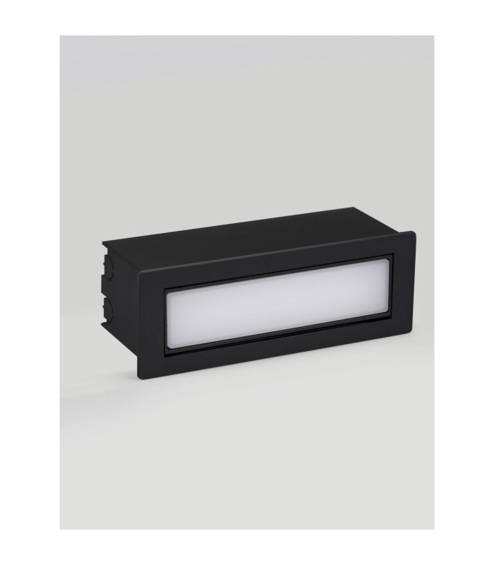 Echo Outdoor Recessed Wall Lamp Sandy Black LED 6W 370lm IP54 3000K-3