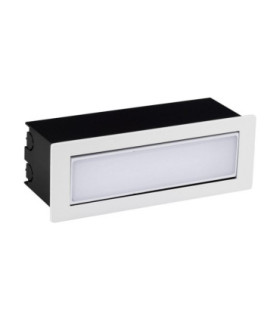 Echo Outdoor Recessed Wall Lamp Sandy White LED 6W 370lm IP54 3000K-1