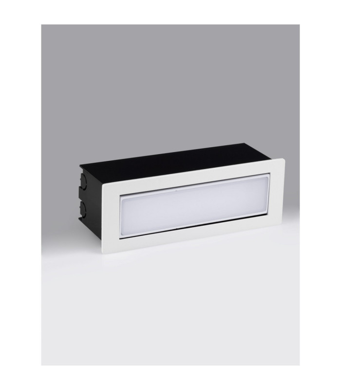 Echo Outdoor Recessed Wall Lamp Sandy White LED 6W 370lm IP54 3000K-3