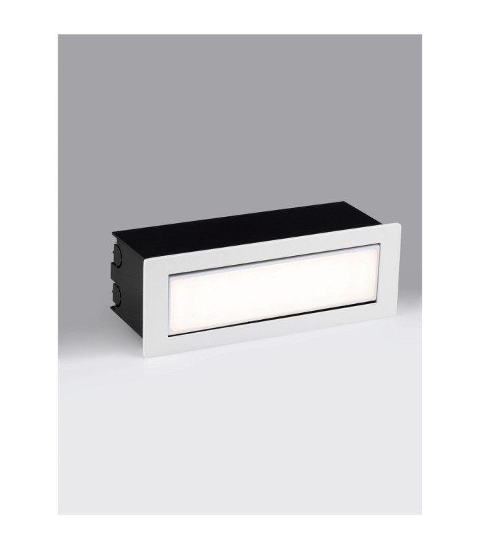 Echo Outdoor Recessed Wall Lamp Sandy White LED 6W 370lm IP54 3000K-4