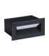 Vivion Outdoor Recessed Wall Lamp Sandy Black LED 1W 29lm IP65 3000K-1