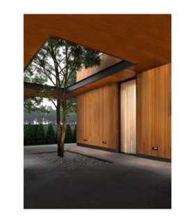 Vivion Outdoor Recessed Wall Lamp Sandy Black LED 1W 29lm IP65 3000K-2
