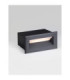 Vivion Outdoor Recessed Wall Lamp Sandy Black LED 1W 29lm IP65 3000K-4