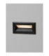 Vivion Outdoor Recessed Wall Lamp Sandy Black LED 1W 29lm IP65 3000K-6