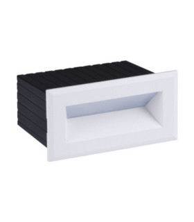 Vivion Outdoor Recessed Wall Lamp Sandy White LED 1W 29lm IP65 3000K-1