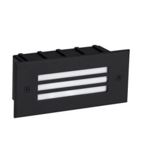 Off Outdoor Recessed Wall Lamp Sandy Black LED 4W 33lm IP65 3000K-1