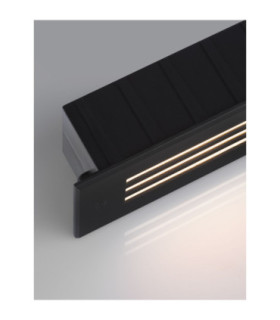 Off Outdoor Recessed Wall Lamp Sandy Black LED 4W 33lm IP65 3000K-2