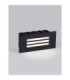 Off Outdoor Recessed Wall Lamp Sandy Black LED 4W 33lm IP65 3000K-4