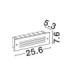 Off Outdoor Recessed Wall Lamp Sandy Black LED 6W 79lm IP65 3000K-6