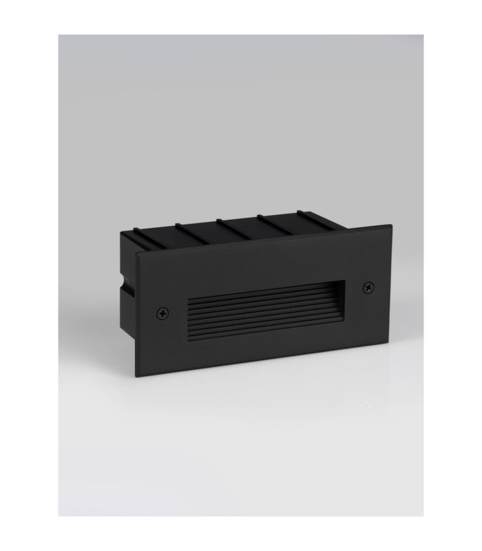 Polka Outdoor Recessed Wall Lamp Sandy Black LED 5W 55lm IP65 3000K-3