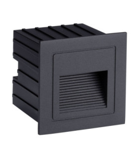 Polka Outdoor Recessed Wall Lamp Sandy Black LED 3W 31lm IP65 3000K-1