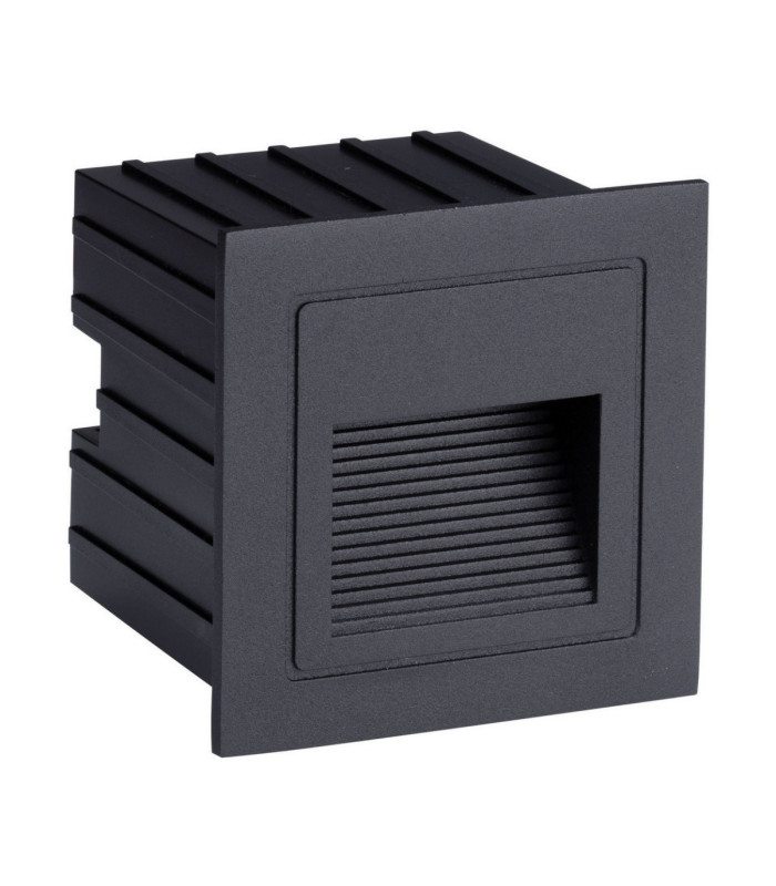 Polka Outdoor Recessed Wall Lamp Sandy Black LED 3W 31lm IP65 3000K-1