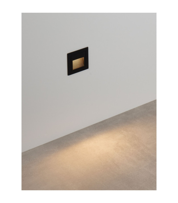 Polka Outdoor Recessed Wall Lamp Sandy Black LED 3W 31lm IP65 3000K-6