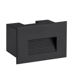 Polka Outdoor Recessed Wall Lamp Sandy Black LED 4W 58lm IP65 3000K-1