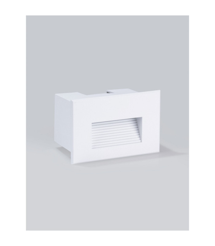 Polka Outdoor Recessed Wall Lamp Sandy White LED 4W 58lm IP65 3000K-3