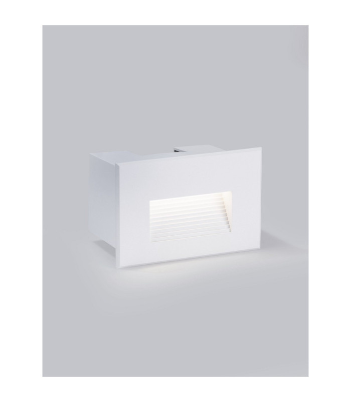 Polka Outdoor Recessed Wall Lamp Sandy White LED 4W 58lm IP65 3000K-4