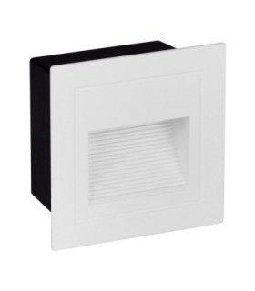 Mono Outdoor Recessed Wall Lamp Sandy White LED 3W 70lm IP65 3000K-1