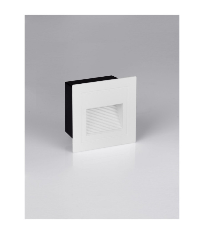 Mono Outdoor Recessed Wall Lamp Sandy White LED 3W 70lm IP65 3000K-3