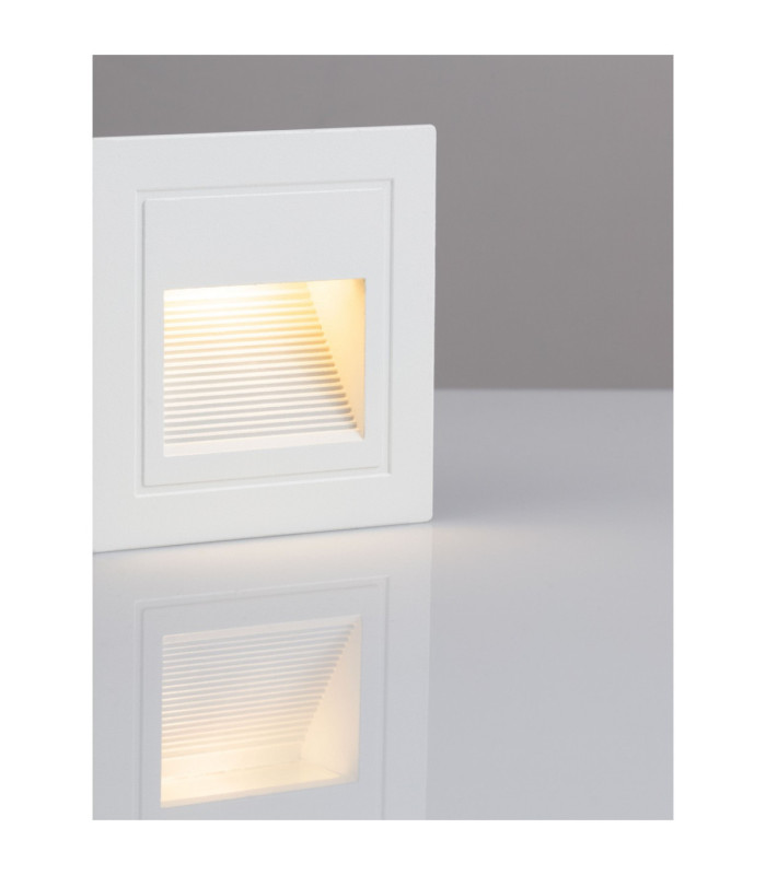 Mono Outdoor Recessed Wall Lamp Sandy White LED 3W 70lm IP65 3000K-4
