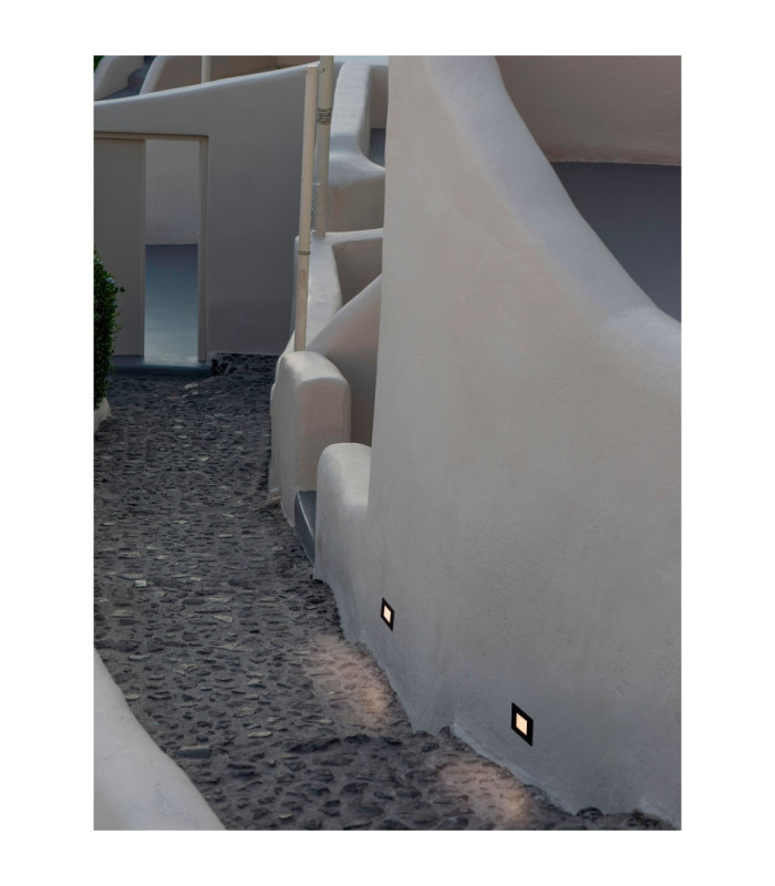 Rudy Outdoor Recessed Wall Lamp Sandy Black LED 3W 203lm IP65 3000K-2