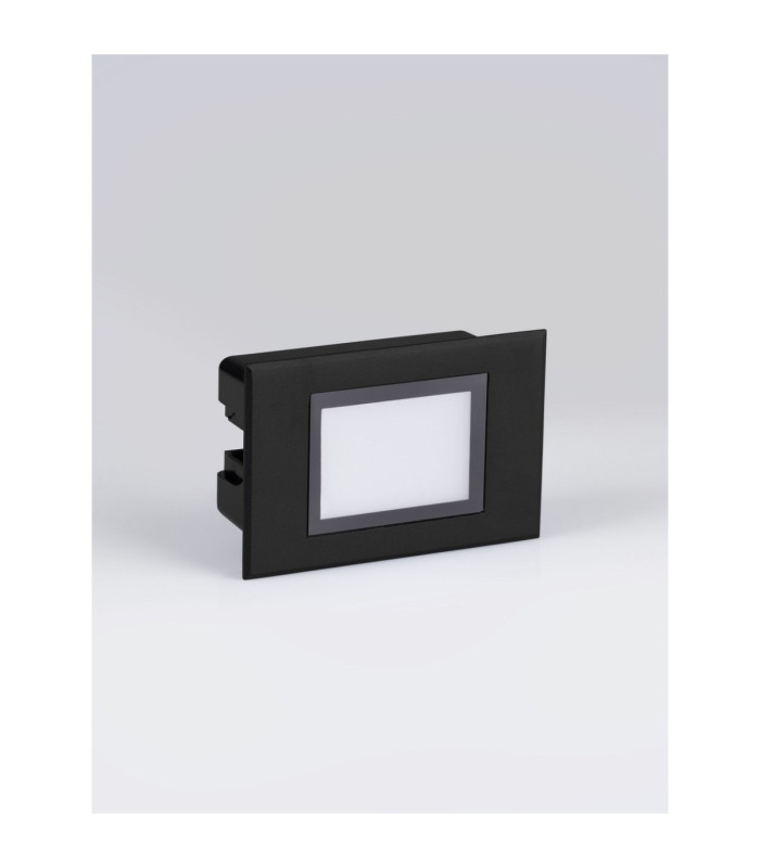Rudy Outdoor Recessed Wall Lamp Sandy Black LED 3W 203lm IP65 3000K-3