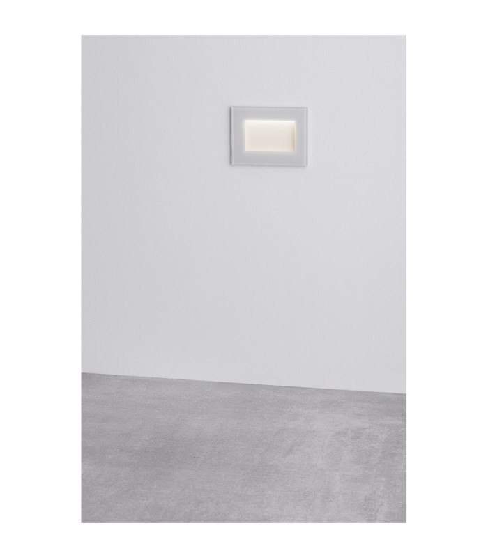 Olin Outdoor Recessed Wall Lamp Sandy White LED 3W 186lm IP65 3000K-4