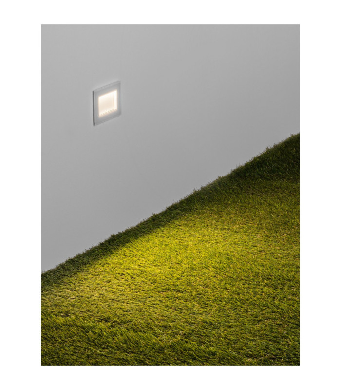 Olin Outdoor Recessed Wall Lamp Sandy White LED 3W 186lm IP65 3000K-5