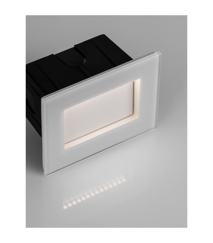 Olin Outdoor Recessed Wall Lamp Sandy White LED 3W 186lm IP65 3000K-6