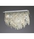 Flush Ceiling Square 6 Light Polished Chrome, Crystal - 2