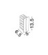 Aizen Rectangle Outdoor Recessed Wall Lamp Dark Anthracite LED 3W 170lm IP65 3000K-6