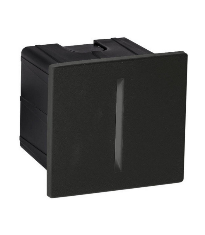 Aizen Square Outdoor Recessed Wall Lamp Dark Anthracite LED 3W 170lm IP65 3000K-1