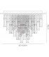 Flush Ceiling Square 6 Light Polished Chrome, Crystal - 3