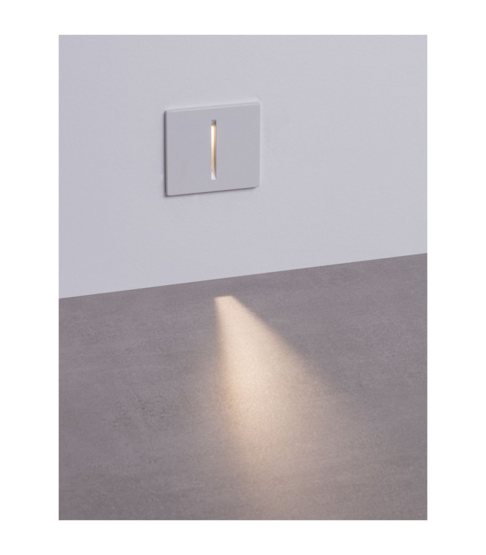 Aizen Outdoor Recessed Wall Lamp Sandy White LED 3W 170lm IP65 3000K-4