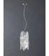 Ceiling Pendant Cylinder 2 Light Polished Chrome, Crystal - 2
