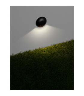 Eris Outdoor Recessed Wall Lamp Sandy Black LED 1W 24lm IP67 3000K-2