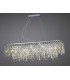 Ceiling Pendant Rectangular 6 Light Polished Chrome, Crystal - 2