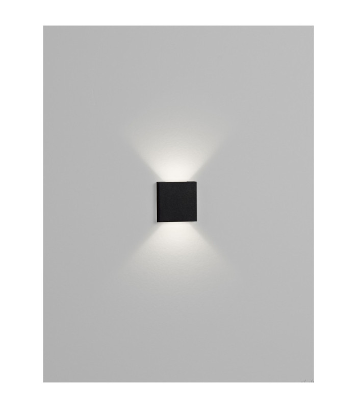Iko Outdoor Recessed Wall Lamp Sandy Black LED 1W 45lm IP67 3000K-2