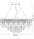 Ceiling Pendant Round 8 Light G9 Polished Chrome, Crystal - 3