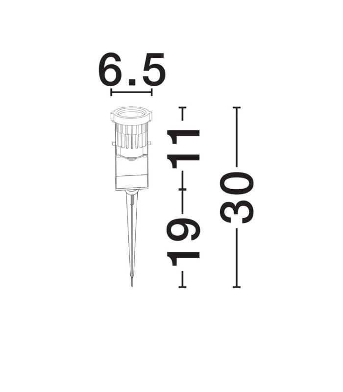 Quick Outdoor Spike Sandy Black LED 10W 697lm IP65 2700K-6