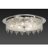 Flush Ceiling Round 4 Light Polished Chrome, Glass, Crystal - 2