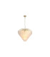 Feather 10 Light Pendant Lamp Polished Brass Frosted Glass 1x E14-3