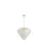 Feather 10 Light Pendant Lamp Polished Brass Frosted Glass 1x E14-4