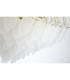 Feather 10 Light Pendant Lamp Polished Brass Frosted Glass 1x E14-5