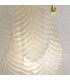 Feather Wall Light Polished Brass Frosted Feather Glass 6x E14-5