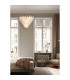 Feather 6 Light Pendant Lamp Polished Brass Frosted Glass 4x-2