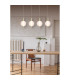 Luminique LED 4 Light Bar Pendant Lamp Satin Brass Glass-2